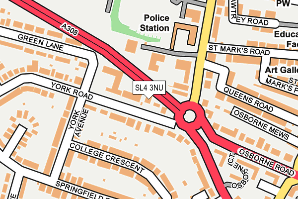 SL4 3NU map - OS OpenMap – Local (Ordnance Survey)