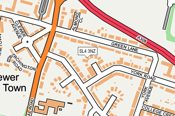 SL4 3NZ map - OS OpenMap – Local (Ordnance Survey)