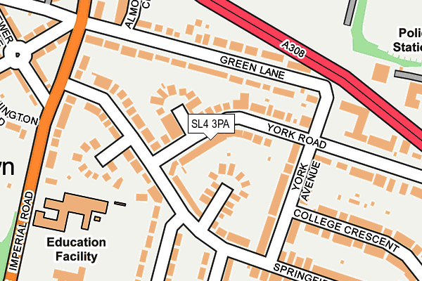 SL4 3PA map - OS OpenMap – Local (Ordnance Survey)