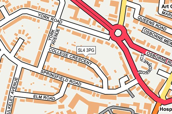 SL4 3PG map - OS OpenMap – Local (Ordnance Survey)