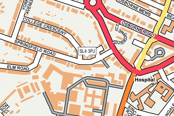 SL4 3PJ map - OS OpenMap – Local (Ordnance Survey)