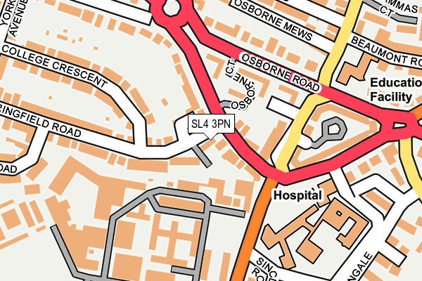 SL4 3PN map - OS OpenMap – Local (Ordnance Survey)
