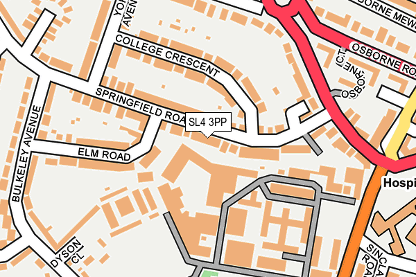 SL4 3PP map - OS OpenMap – Local (Ordnance Survey)