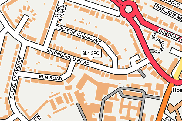 SL4 3PQ map - OS OpenMap – Local (Ordnance Survey)