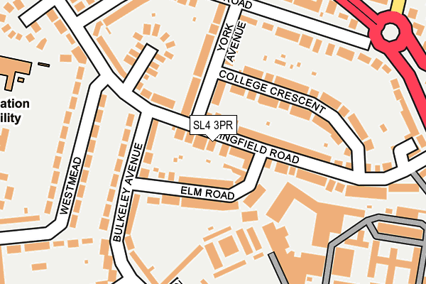 SL4 3PR map - OS OpenMap – Local (Ordnance Survey)