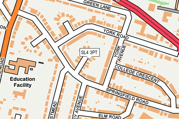 SL4 3PT map - OS OpenMap – Local (Ordnance Survey)