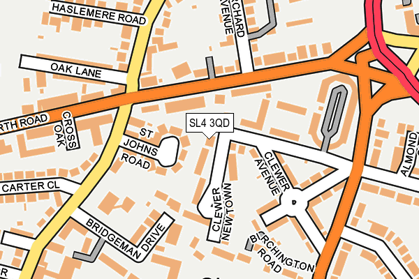 SL4 3QD map - OS OpenMap – Local (Ordnance Survey)