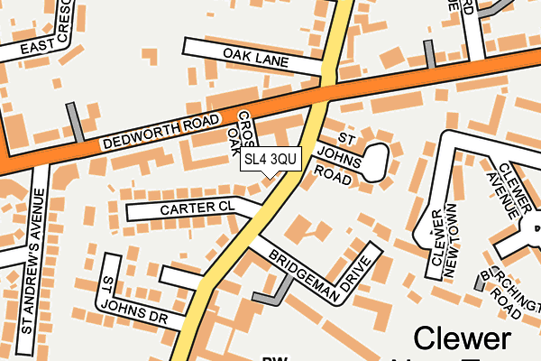 SL4 3QU map - OS OpenMap – Local (Ordnance Survey)