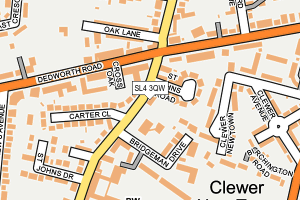 SL4 3QW map - OS OpenMap – Local (Ordnance Survey)
