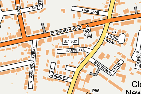 SL4 3QX map - OS OpenMap – Local (Ordnance Survey)