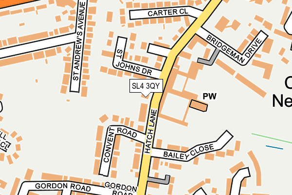 SL4 3QY map - OS OpenMap – Local (Ordnance Survey)