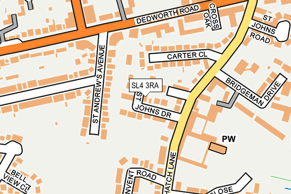 SL4 3RA map - OS OpenMap – Local (Ordnance Survey)