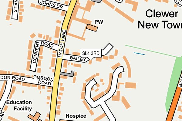 SL4 3RD map - OS OpenMap – Local (Ordnance Survey)