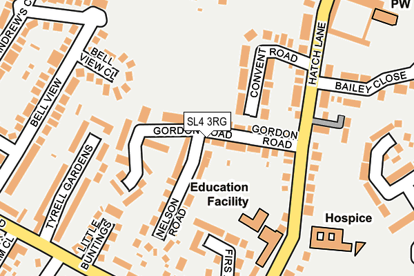 SL4 3RG map - OS OpenMap – Local (Ordnance Survey)