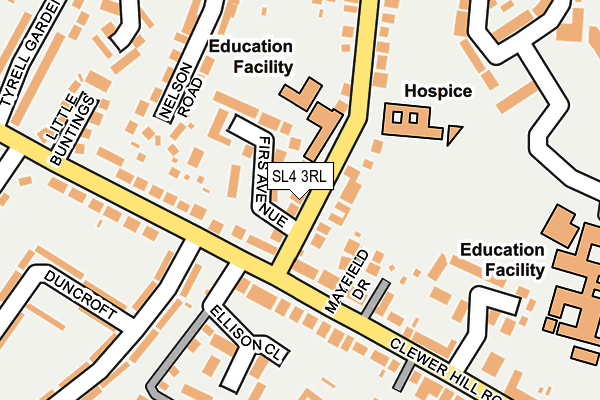 SL4 3RL map - OS OpenMap – Local (Ordnance Survey)