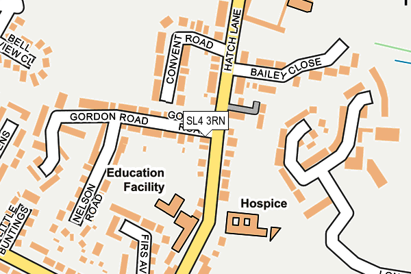 SL4 3RN map - OS OpenMap – Local (Ordnance Survey)