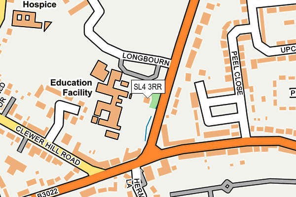 SL4 3RR map - OS OpenMap – Local (Ordnance Survey)