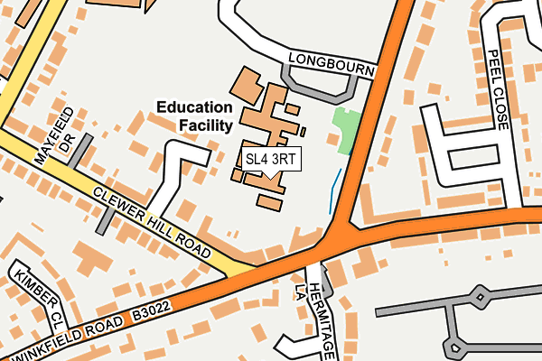SL4 3RT map - OS OpenMap – Local (Ordnance Survey)