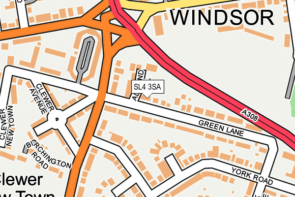 SL4 3SA map - OS OpenMap – Local (Ordnance Survey)