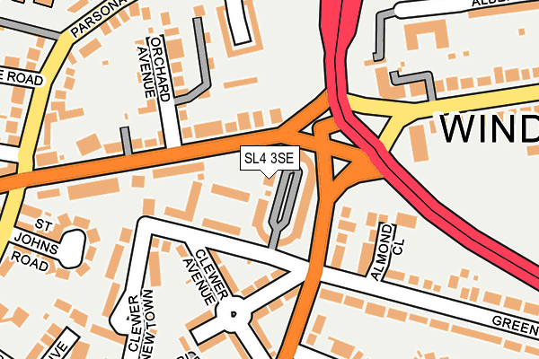 SL4 3SE map - OS OpenMap – Local (Ordnance Survey)