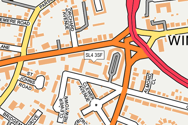 SL4 3SF map - OS OpenMap – Local (Ordnance Survey)