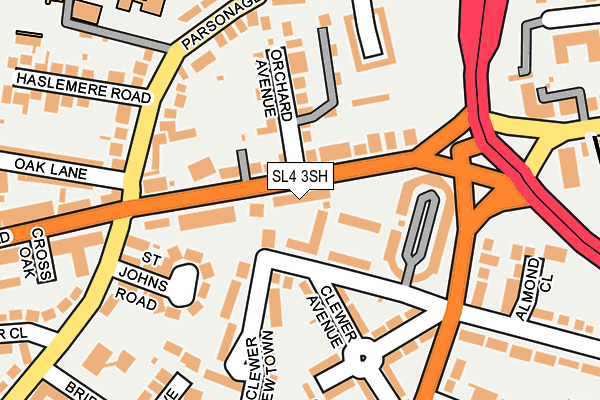 SL4 3SH map - OS OpenMap – Local (Ordnance Survey)