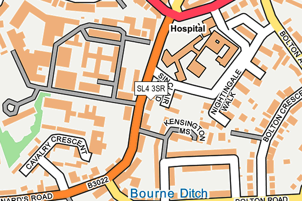 SL4 3SR map - OS OpenMap – Local (Ordnance Survey)