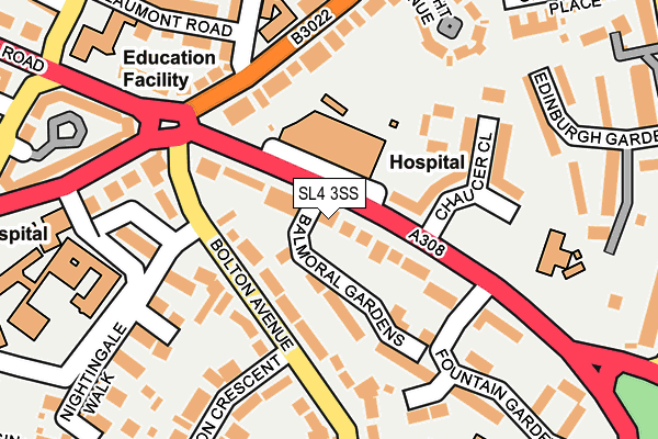 SL4 3SS map - OS OpenMap – Local (Ordnance Survey)