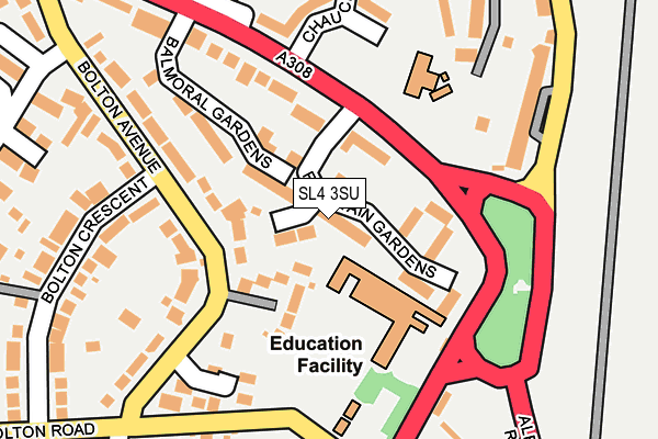 SL4 3SU map - OS OpenMap – Local (Ordnance Survey)