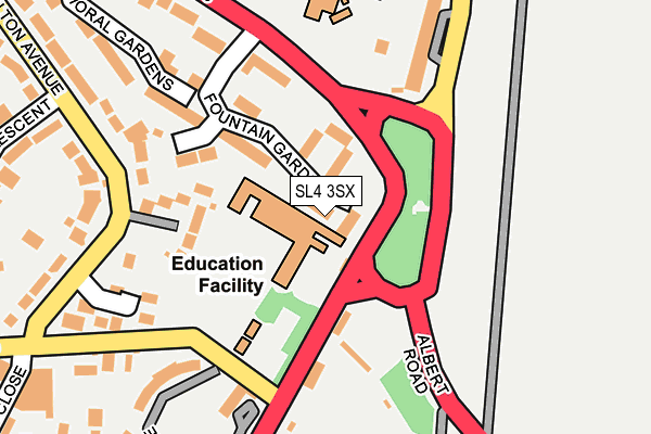 SL4 3SX map - OS OpenMap – Local (Ordnance Survey)