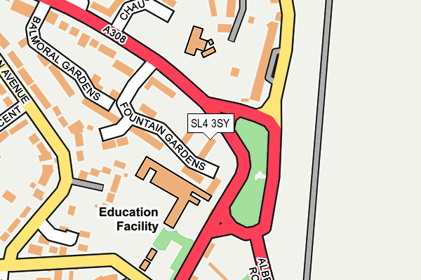 SL4 3SY map - OS OpenMap – Local (Ordnance Survey)