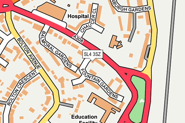 SL4 3SZ map - OS OpenMap – Local (Ordnance Survey)