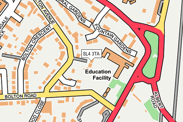 SL4 3TA map - OS OpenMap – Local (Ordnance Survey)