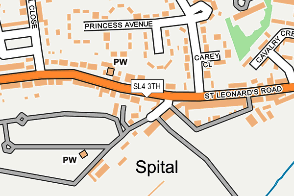 SL4 3TH map - OS OpenMap – Local (Ordnance Survey)