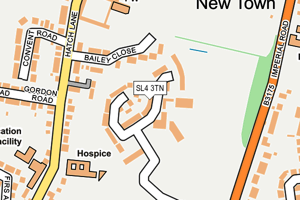 SL4 3TN map - OS OpenMap – Local (Ordnance Survey)