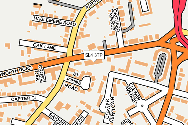SL4 3TP map - OS OpenMap – Local (Ordnance Survey)
