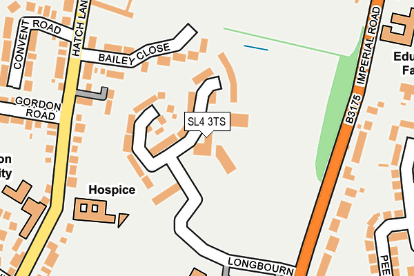 SL4 3TS map - OS OpenMap – Local (Ordnance Survey)