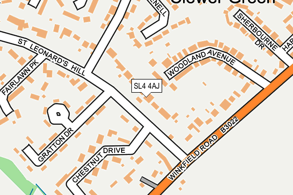 SL4 4AJ map - OS OpenMap – Local (Ordnance Survey)