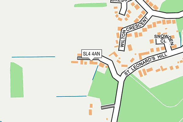 SL4 4AN map - OS OpenMap – Local (Ordnance Survey)