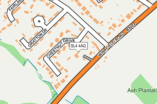 SL4 4AQ map - OS OpenMap – Local (Ordnance Survey)
