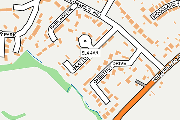 SL4 4AR map - OS OpenMap – Local (Ordnance Survey)