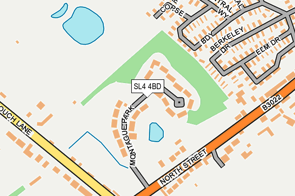 SL4 4BD map - OS OpenMap – Local (Ordnance Survey)