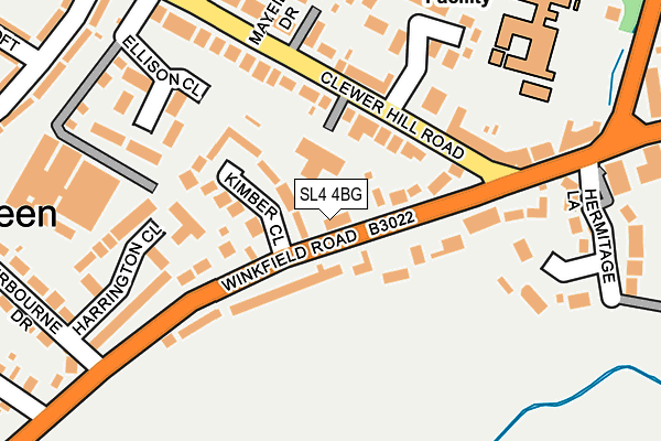 SL4 4BG map - OS OpenMap – Local (Ordnance Survey)