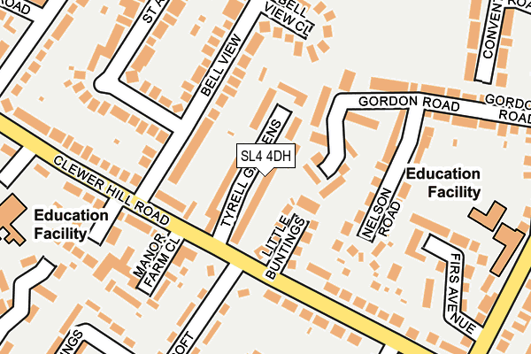 SL4 4DH map - OS OpenMap – Local (Ordnance Survey)