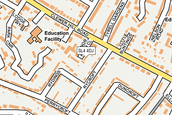SL4 4DJ map - OS OpenMap – Local (Ordnance Survey)