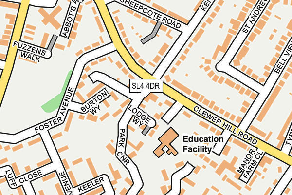 SL4 4DR map - OS OpenMap – Local (Ordnance Survey)