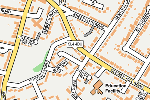 SL4 4DU map - OS OpenMap – Local (Ordnance Survey)