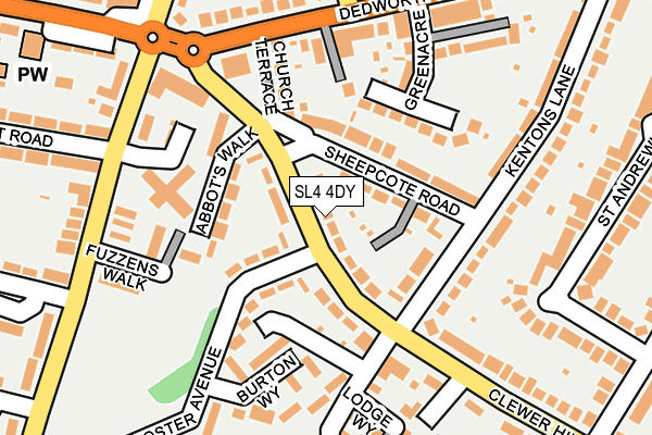 SL4 4DY map - OS OpenMap – Local (Ordnance Survey)
