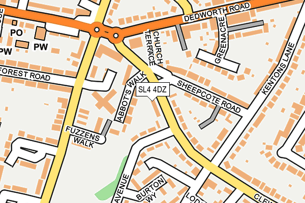 SL4 4DZ map - OS OpenMap – Local (Ordnance Survey)