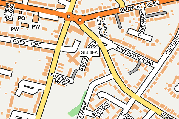 SL4 4EA map - OS OpenMap – Local (Ordnance Survey)